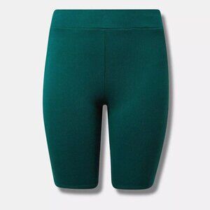Torrid bike shorts - plus size 3 3X - new with tags - green stretch - ribbed